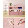 Dětská skříň / komoda Loppa s pojízdnými boxy -  60x102x30 cm | růžová
