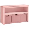 Dětská skříň / komoda Loppa s pojízdnými boxy -  60x102x30 cm | růžová