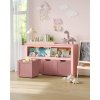 Dětská skříň / komoda Loppa s pojízdnými boxy -  60x102x30 cm | růžová