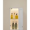 Koupelnová skříňka VASAGLE BBC566W03 s osvětlením - 170x30x30 cm | bílá