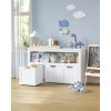 Dětská skříň / komoda Loppa s pojízdnými boxy -  60x102x30 cm | bílá
