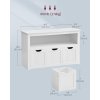 Dětská skříň / komoda Loppa s pojízdnými boxy -  60x102x30 cm | bílá