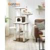 Škrabadlo pro kočky / strom FEANDREA PCT164X01 - 138 cm vysoké | hnědé a bílé