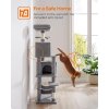 Škrabadlo pro kočky / strom FEANDREA PCT192W01 - 155 cm vysoké | světle šedé
