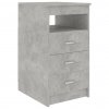 Komoda Trasnfer se zásuvkami - betonově šedá | 40x50x76 cm