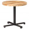 Bistro stůl Dansey - kulatý - hrubé mangovníkové dřevo | Ø80x75 cm
