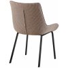 Jídelní židle Saranda - látka - černé nohy | světle hnědá