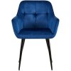 Jídelní židle Emia - samet | modrá