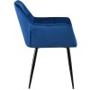 Jídelní židle Emia - samet | modrá