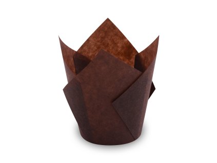 1361 cukrarenske kosicky tulip hnede 5 x 8 5 cm 16 x 16 cm 100 ks