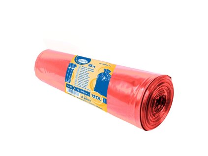 1526 vrecia na odpadky cervene 70x110cm 120 l typ 60 25 ks