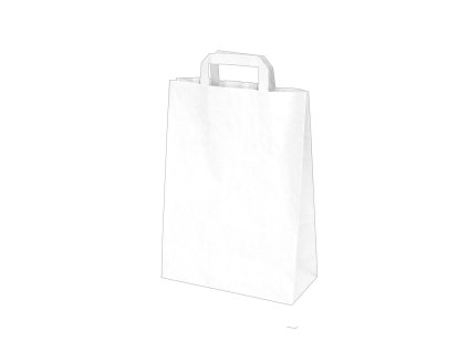 1895 papierove tasky 22 10 x 28 cm biele 50 ks