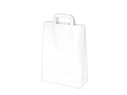 1907 papierove tasky 26 12 x 35 cm biele 50 ks