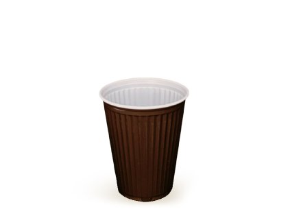 248 automatovy termo poharik hnedo biely 0 15 l 100 ks