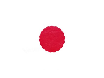 2984 rozetky premium 9 cm cervene 40 ks