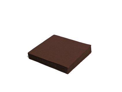 3296 obrusky 2 vrstve 33 x 33 cm hnede 50 ks