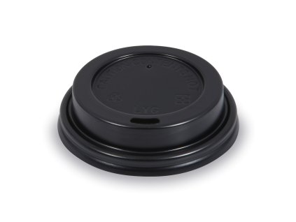 353 viecko vypukle cierne pre papierove pohariky 73 mm 100 ks