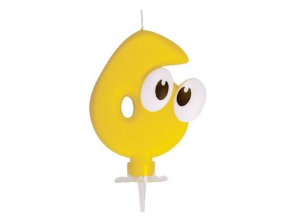 3926 cislova sviecka so stojancekom 6 80 mm 1 ks