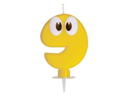 3935 cislova sviecka so stojancekom 9 80 mm 1 ks