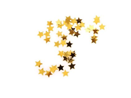 3956 konfety leskle hviezdy zlate 15 g 1 bal