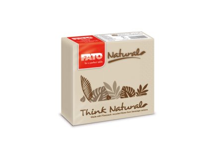 4214 eco obrusky 25x25 cm 2 vrstove natural drink 100 ks