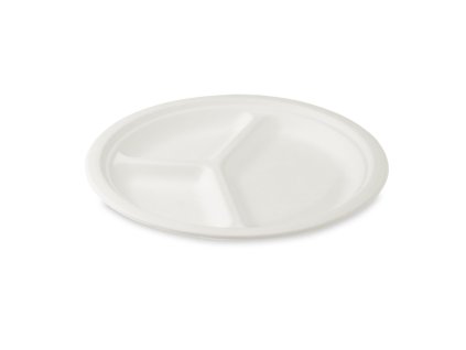 4349 tanier deleny na 3 porcie bio cukrova trstina 26 cm 50 ks