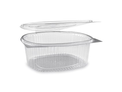 905 miska ovalna priehladna s vieckom 2000 ml pet 50 ks