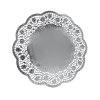 3077 dekoracne krajky okruhle strieborne 32 cm 4 ks