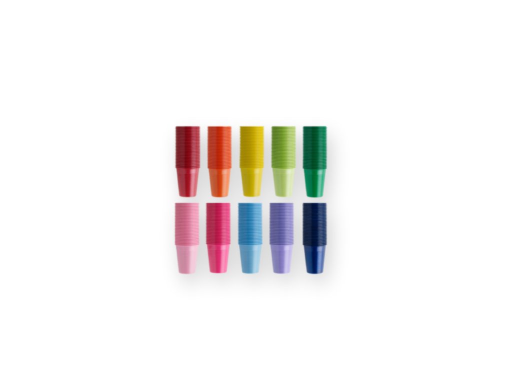 Monoart® Plastic Cups Coloured – dentzhk