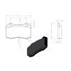 2241 1 ford performance sada prednich brzdovych desticek strada 122 original