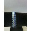 Miyuki náramek BLUE CRYSTAL TILA – ručně šitý