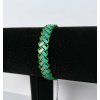 Miyuki náramek Emerald Aqua TILA– ručně šitý