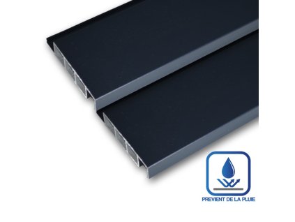 Aluminiumlamelle - Anthrazit 7016 in der Länge  2500 mm