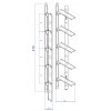 System für Außenjalousien  - Schwarz (Länge: 48 cm) - Brettstärke 20mm