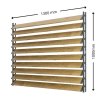 Set für Außenjalousien aus Lärchenholz