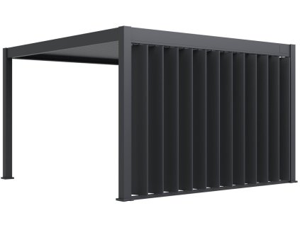 wide vertical tilting aluminum panel anthracite open 1