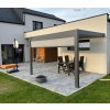 Bioklimatická pergola INTRO PLUS 4x3 m, hliník - do stěny