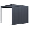 3m wide vertical tilting aluminum panel anthracite close 1