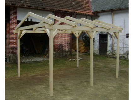 Pergola 3x4 m se sedlovou strechou