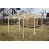 Pergola 4x4 m se sklonem