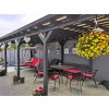 Pergola 4x10 m se sklonem
