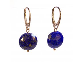 Náušnice broušený lapis lazuli