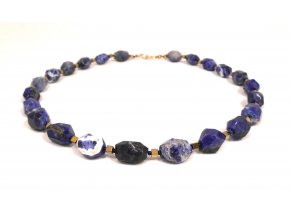 Náhrdelník broušený lapis lazuli