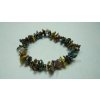 Náramek z barevných nepravidelných keshi perel s mezerníky