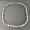 Larimarový náhrdelník s perlou