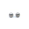Perlové náušnice šedé střední perly