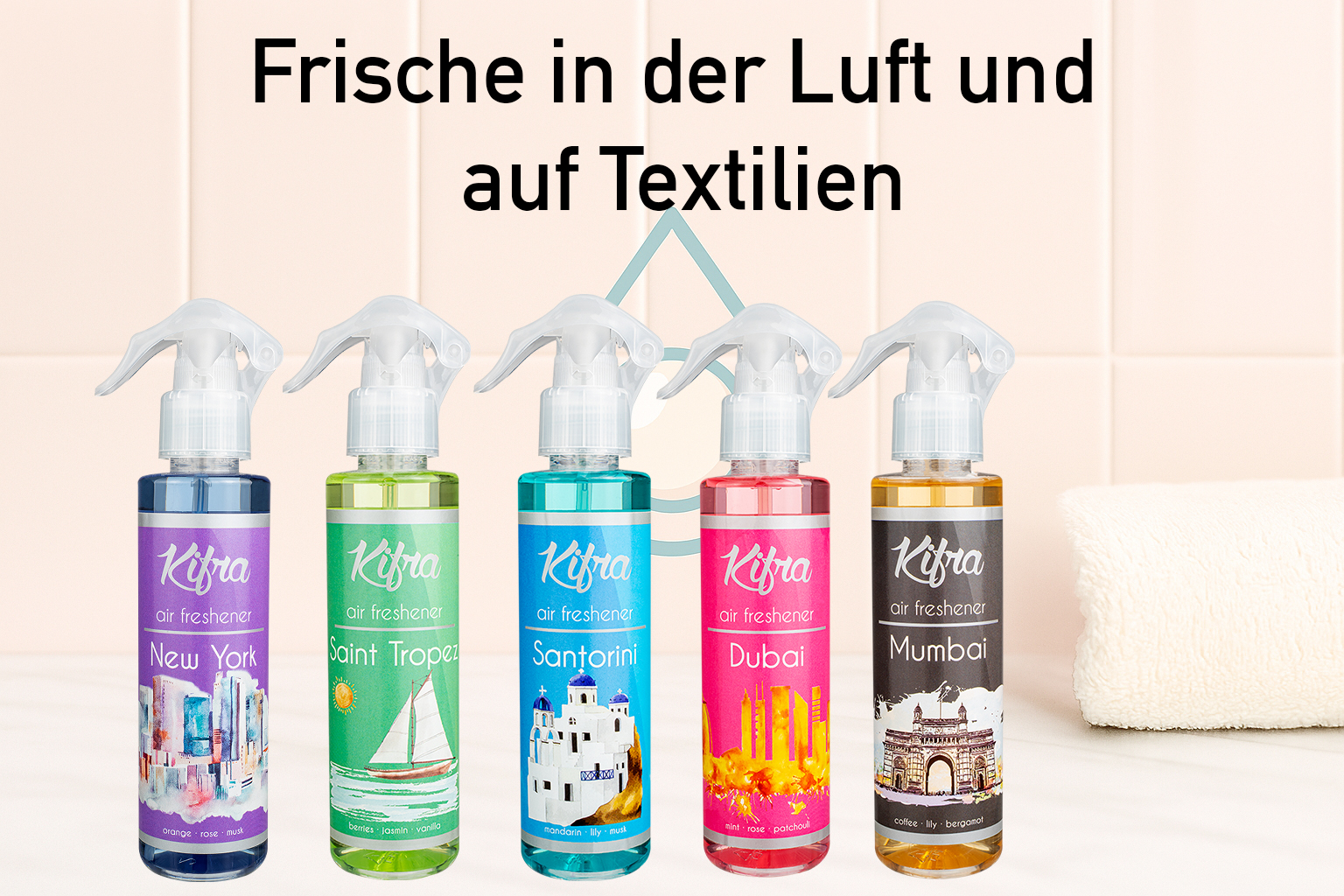 Frische in der Luft und auf Textilien