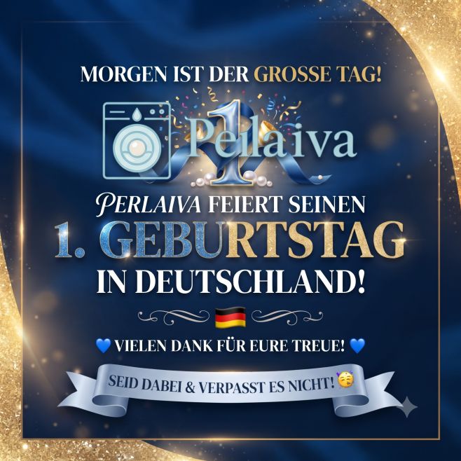 🎉 Morgen ist der große Tag! Perlaiva feiert seinen 1. Geburtstag in Deutschland! 🎂 Ein ganzes Jahr voller herrlicher...