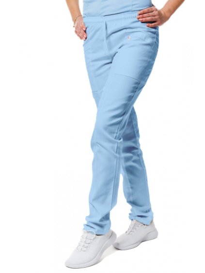 Egészségügyi nadrágok SISI SATTÉ Slim Halványkék