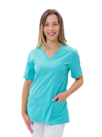 Egészségügyi ing LORA SATTÉ Világos türkizkék